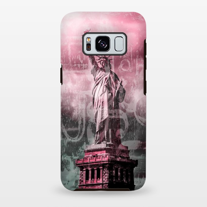 Galaxy S8 plus StrongFit Statue Of Liberty Mixed Media Art by Andrea Haase