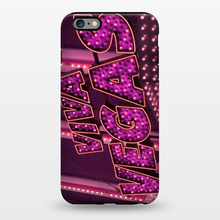 iPhone 6/6s plus StrongFit Pink Las Vegas Neon Sign by Andrea Haase
