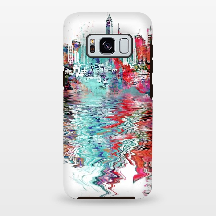 Galaxy S8 plus StrongFit Surreal City Skyline by Andrea Haase