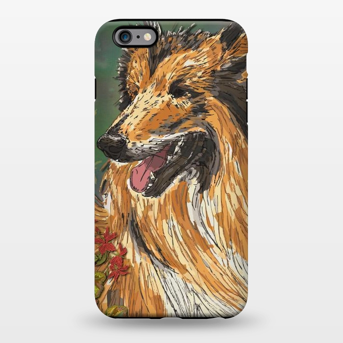 iPhone 6/6s plus StrongFit Rough Collie (Summer) by Lotti Brown