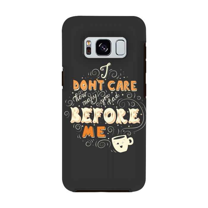 Galaxy S8 StrongFit Coffee typography funny design by Jelena Obradovic