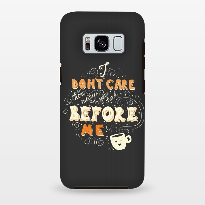 Galaxy S8 plus StrongFit Coffee typography funny design by Jelena Obradovic
