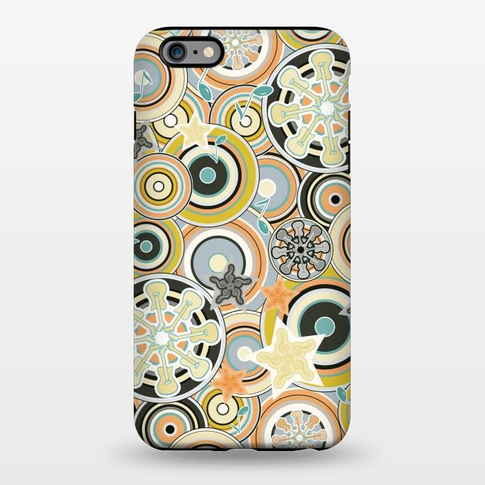 iPhone 6/6s plus StrongFit Glam Boho Rock in Navy and Green by Paula Ohreen