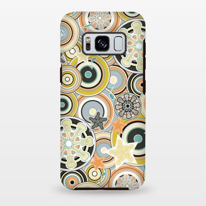 Galaxy S8 plus StrongFit Glam Boho Rock in Navy and Green by Paula Ohreen