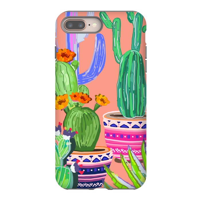 iPhone 7 plus StrongFit Cactus wonderland by MUKTA LATA BARUA