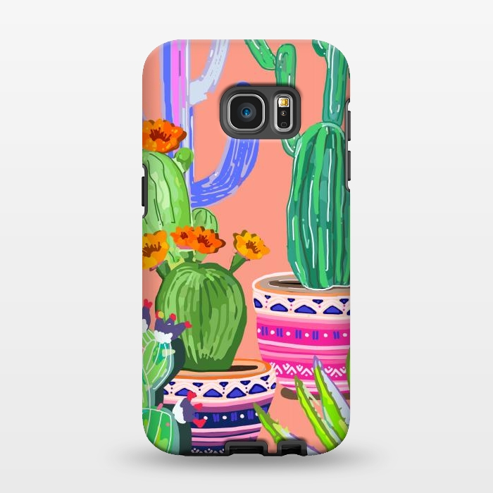 Galaxy S7 EDGE StrongFit Cactus wonderland by MUKTA LATA BARUA