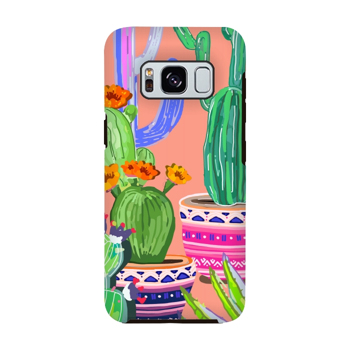 Galaxy S8 StrongFit Cactus wonderland by MUKTA LATA BARUA