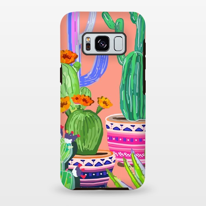 Galaxy S8 plus StrongFit Cactus wonderland by MUKTA LATA BARUA