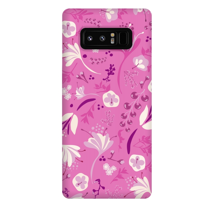 Galaxy Note 8 StrongFit Beautiful Blooms in Pink and White by Paula Ohreen