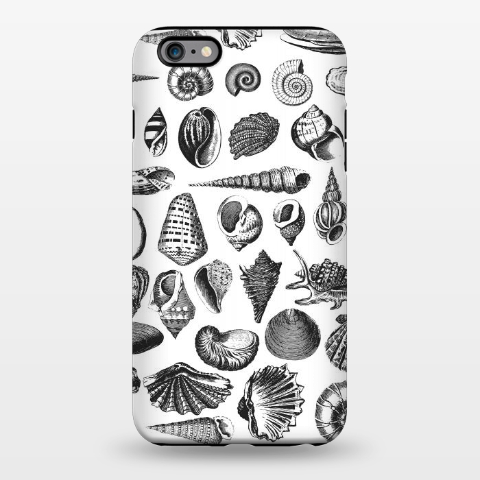 iPhone 6/6s plus StrongFit Vintage Seashell Collection Black And White by Andrea Haase