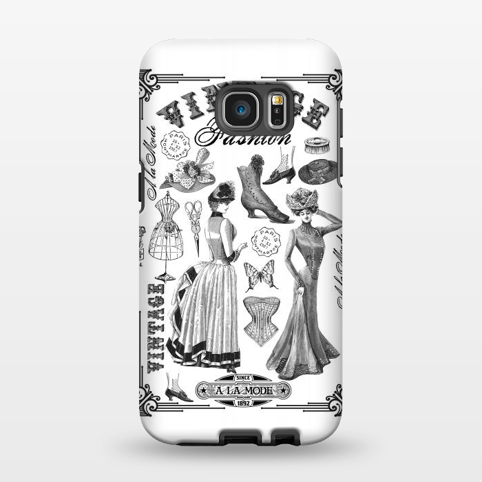 Galaxy S7 EDGE StrongFit Vintage Fashion Ladies by Andrea Haase