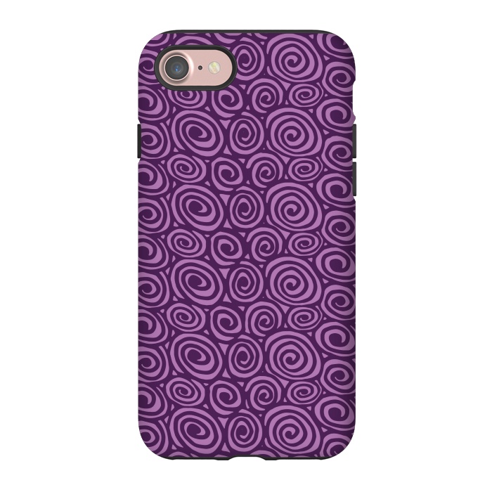 iPhone 7 StrongFit Spiral pattern by Laura Nagel