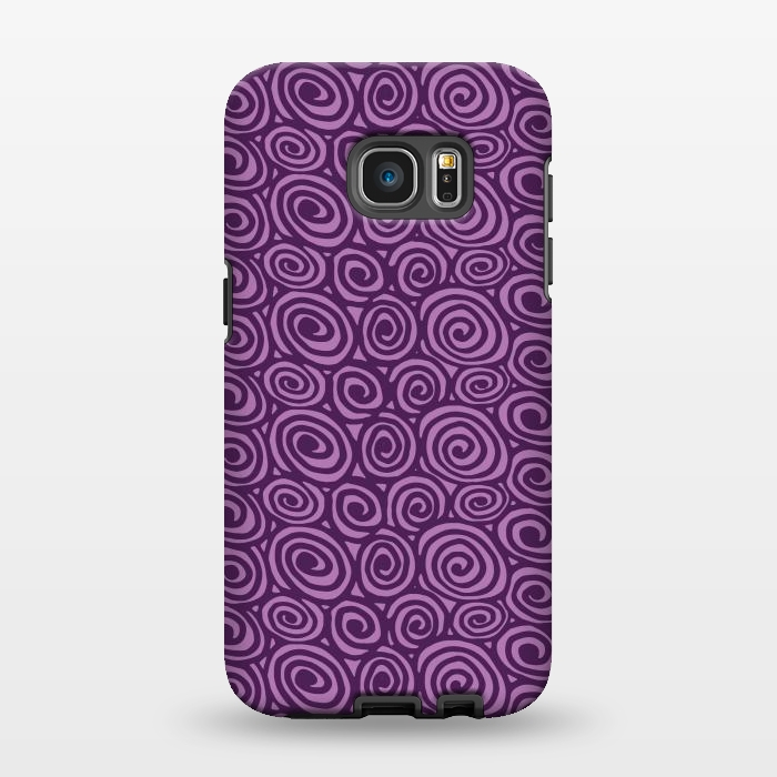 Galaxy S7 EDGE StrongFit Spiral pattern by Laura Nagel