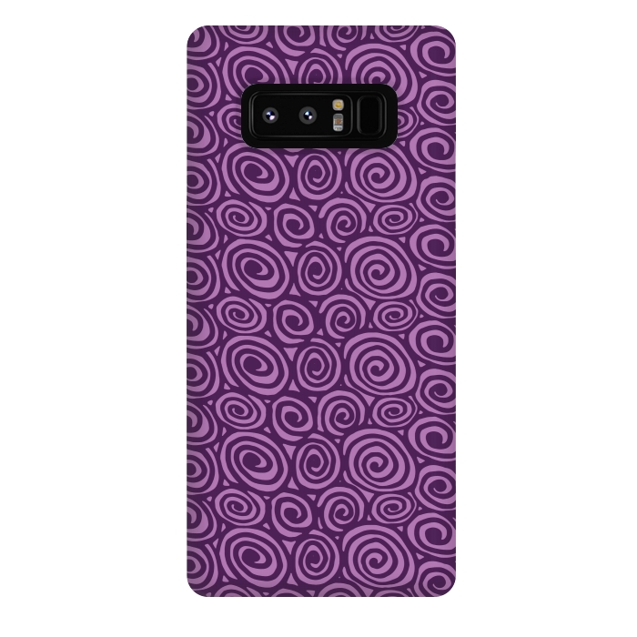 Galaxy Note 8 StrongFit Spiral pattern by Laura Nagel
