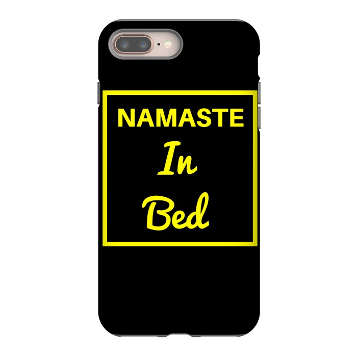 iPhone 7 plus StrongFit namaste in bed yellow by MALLIKA