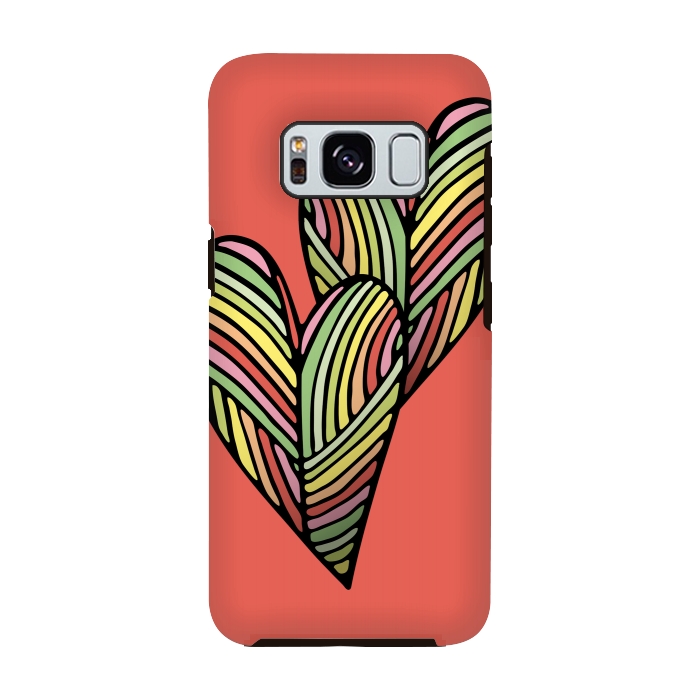 Galaxy S8 StrongFit Two Hearts by Majoih