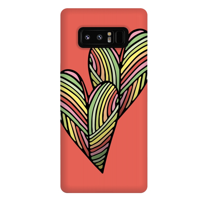Galaxy Note 8 StrongFit Two Hearts by Majoih