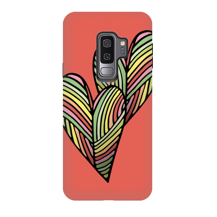 Galaxy S9 plus StrongFit Two Hearts by Majoih