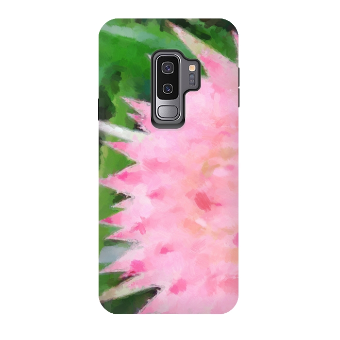 Galaxy S9 plus StrongFit Pink Explosion by Majoih