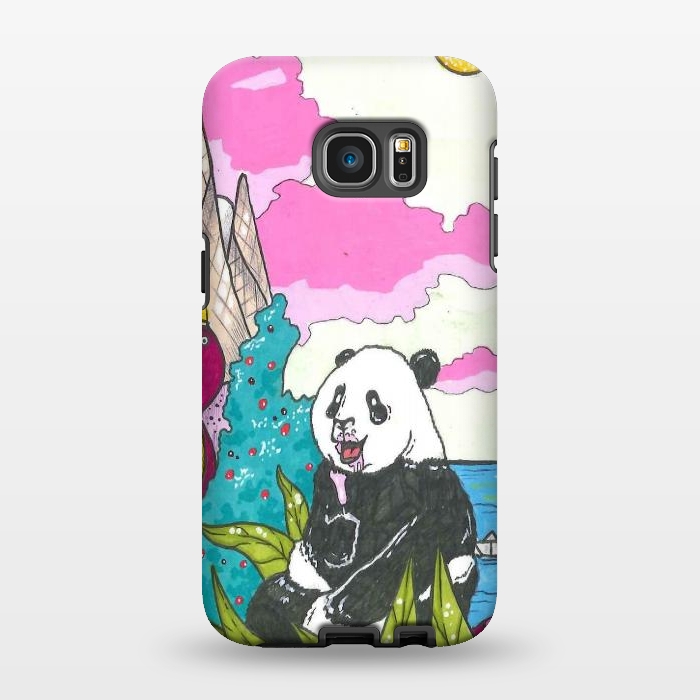 Galaxy S7 EDGE StrongFit sugar panda by Varo Lojo