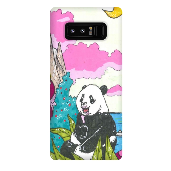 Galaxy Note 8 StrongFit sugar panda by Varo Lojo