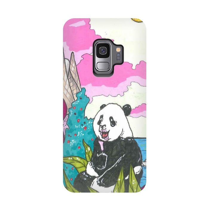 Galaxy S9 StrongFit sugar panda by Varo Lojo