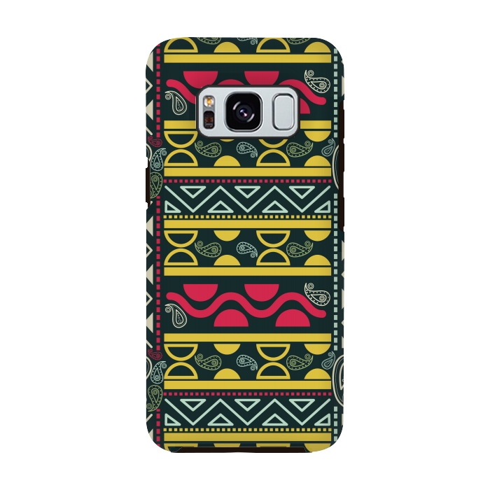 Galaxy S8 StrongFit colorful aztec  by TMSarts