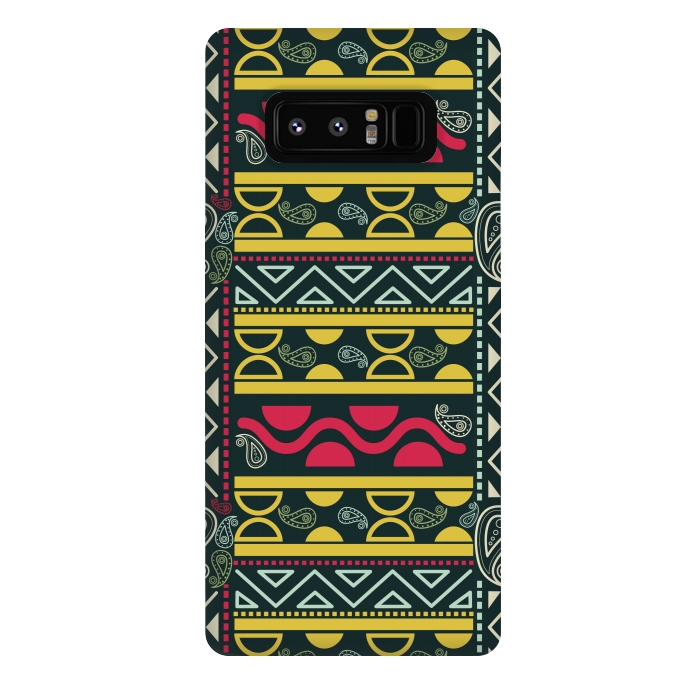 Galaxy Note 8 StrongFit colorful aztec  by TMSarts
