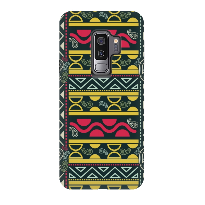 Galaxy S9 plus StrongFit colorful aztec  by TMSarts