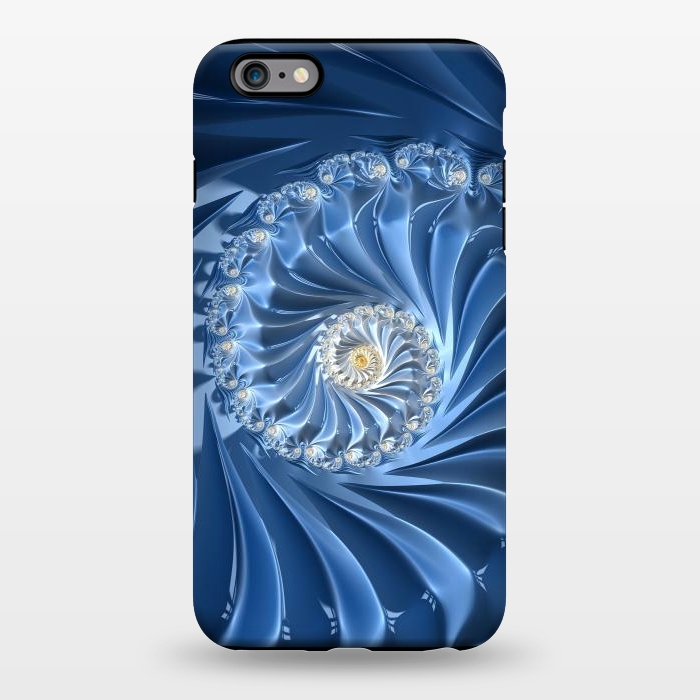 iPhone 6/6s plus StrongFit Glamorous Blue Fractal by Andrea Haase