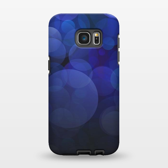 Galaxy S7 EDGE StrongFit Magical Blue Bokeh Lights by Andrea Haase