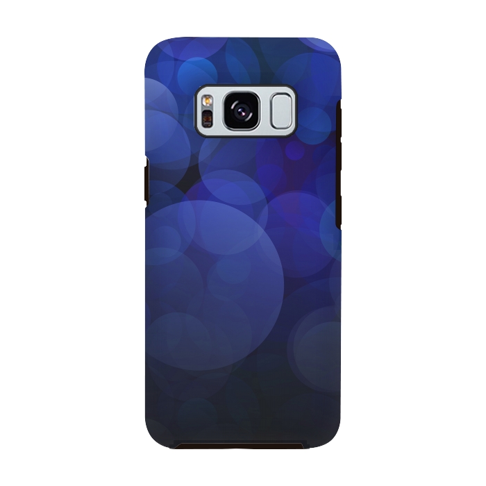 Galaxy S8 StrongFit Magical Blue Bokeh Lights by Andrea Haase