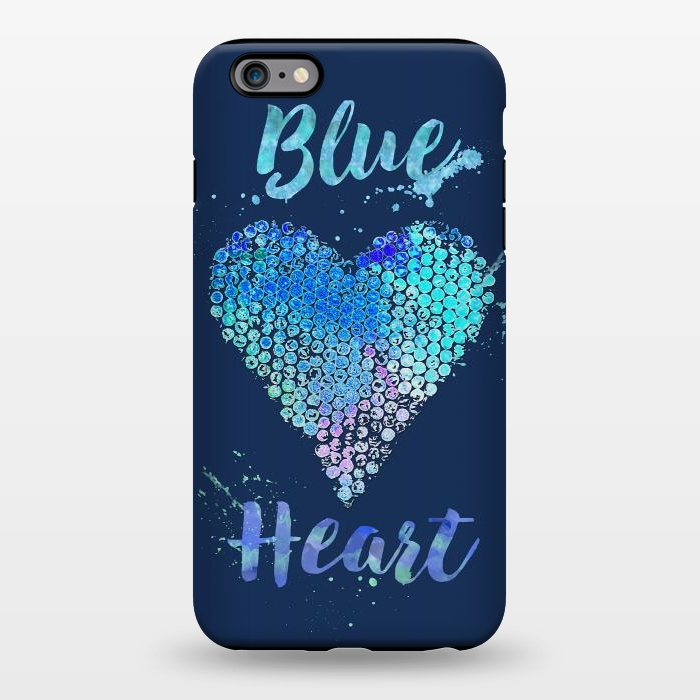 iPhone 6/6s plus StrongFit Blue Heart  by Andrea Haase