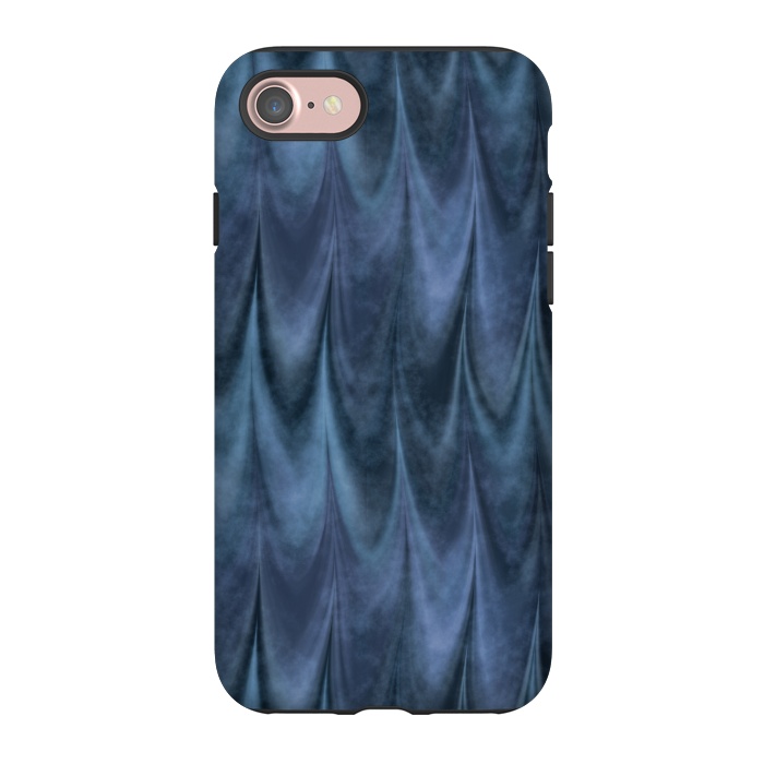 iPhone 7 StrongFit Blue Wbstract Waves by Andrea Haase