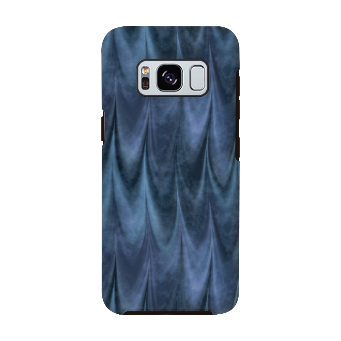 Galaxy S8 StrongFit Blue Wbstract Waves by Andrea Haase