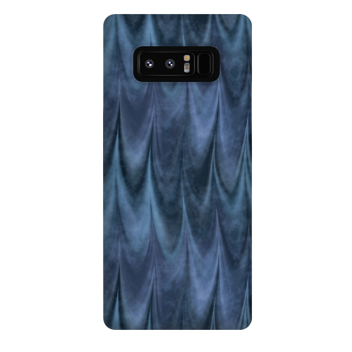 Galaxy Note 8 StrongFit Blue Wbstract Waves by Andrea Haase