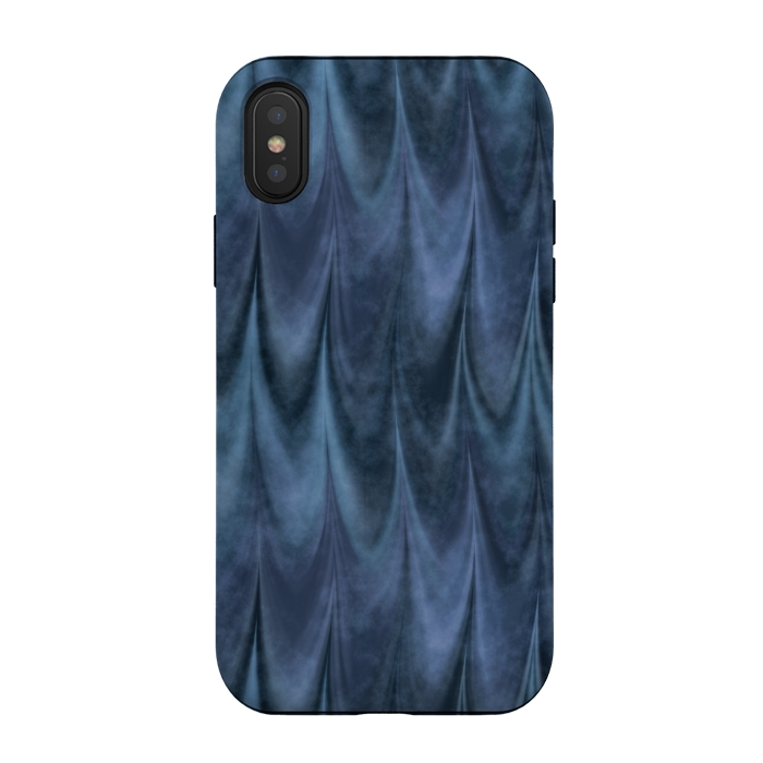 iPhone Xs / X StrongFit Blue Wbstract Waves by Andrea Haase