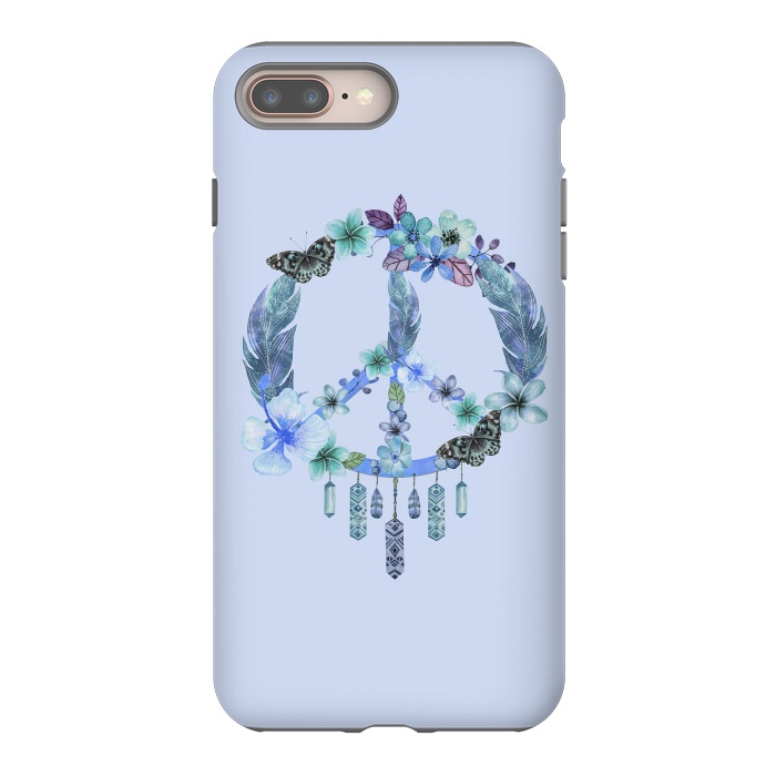 iPhone 7 plus StrongFit Blue Peace Dreamcatcher by Andrea Haase
