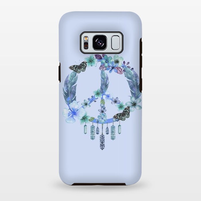 Galaxy S8 plus StrongFit Blue Peace Dreamcatcher by Andrea Haase