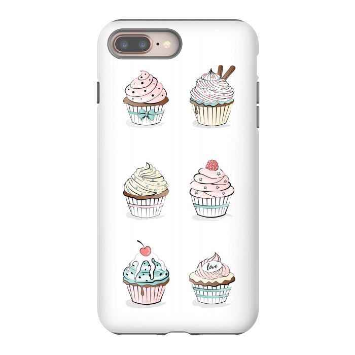 iPhone 7 plus StrongFit Sweet Cupcakes by Martina
