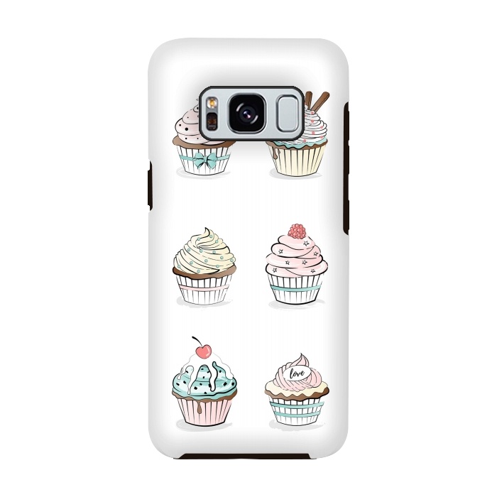 Galaxy S8 StrongFit Sweet Cupcakes by Martina