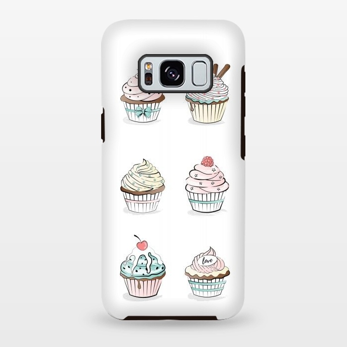Galaxy S8 plus StrongFit Sweet Cupcakes by Martina