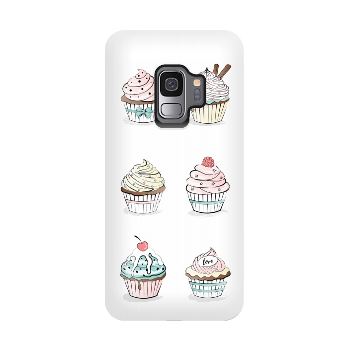Galaxy S9 StrongFit Sweet Cupcakes by Martina