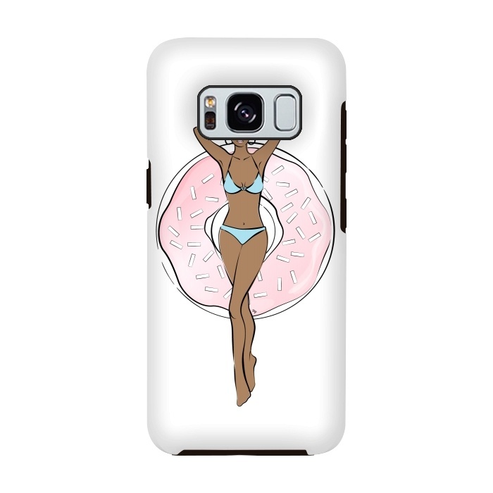 Galaxy S8 StrongFit Summer time relax Dark skin by Martina