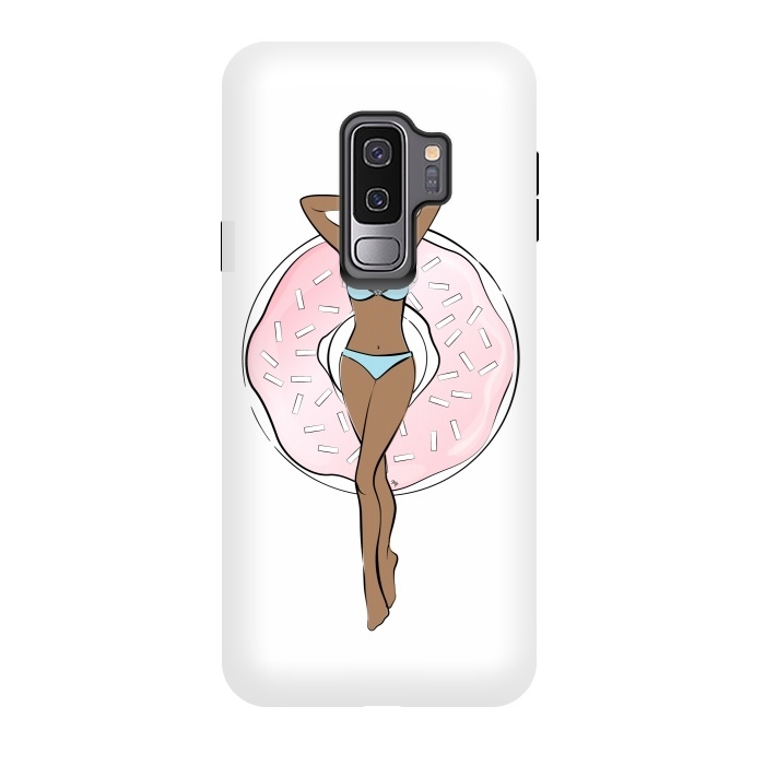Galaxy S9 plus StrongFit Summer time relax Dark skin by Martina