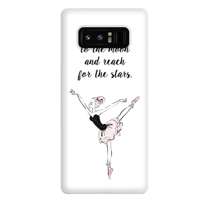 Galaxy Note 8 StrongFit Little Ballerina Dance Quote by Martina
