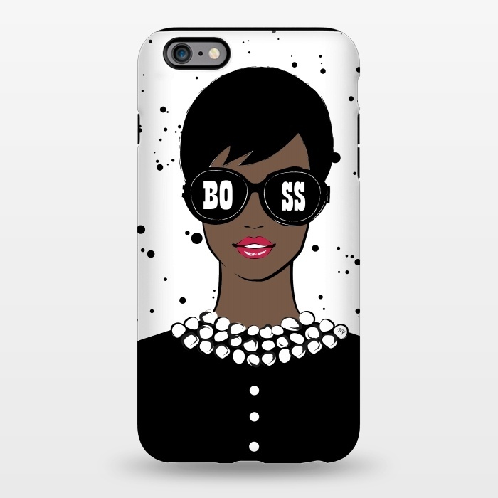 iPhone 6/6s plus StrongFit Lady Boss Dark Skin by Martina