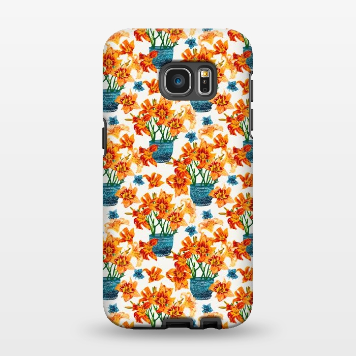 Galaxy S7 EDGE StrongFit Lily Blossom by Uma Prabhakar Gokhale