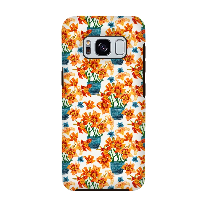 Galaxy S8 StrongFit Lily Blossom by Uma Prabhakar Gokhale