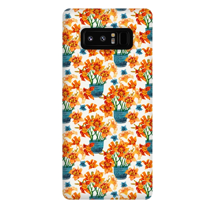 Galaxy Note 8 StrongFit Lily Blossom by Uma Prabhakar Gokhale